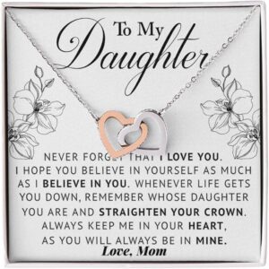 Gifts For Daughters From Mothers, Mother Daughter Necklace Birthday Graduation Christmas Mother Daughter Jewelry