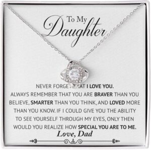Daughter Gifts From Dad - Daughter Necklace From Dad, To My Beautiful Daughter Necklace, Father To Daughter Gifts